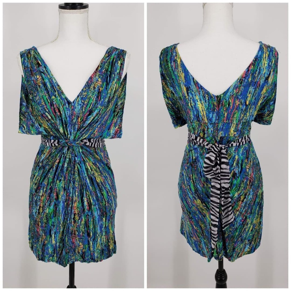 Minuet Abstract Mini Dress Sz S